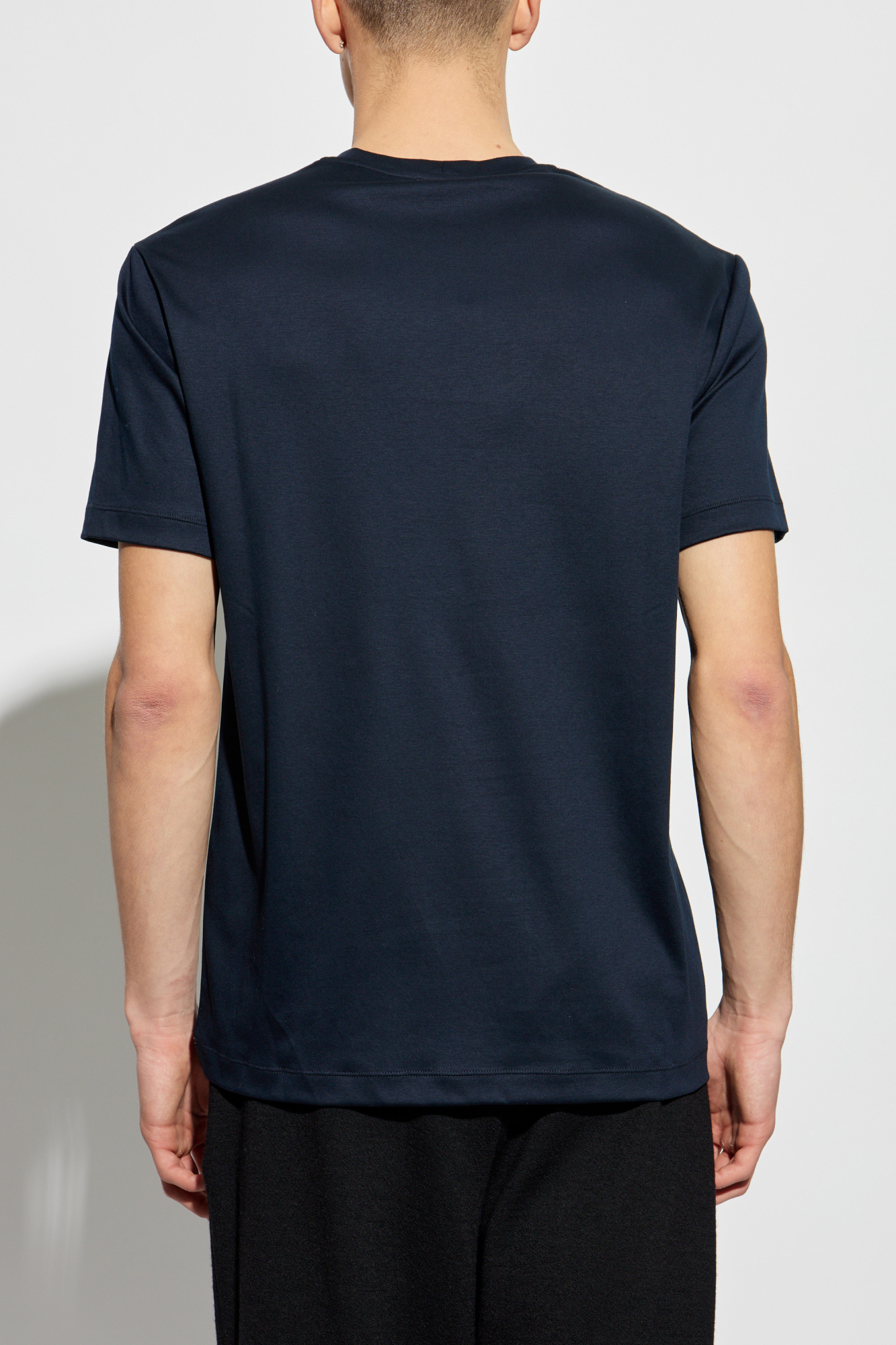 Giorgio Armani T-shirt with embroidered logo | Men's